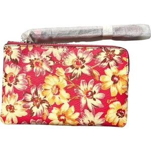 Coach Floral Print wristlet